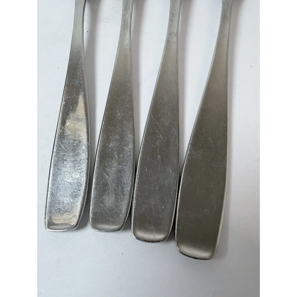 WMF LINE Salad Forks Set of 4 Stainless Germany Triangle Mark 6 1/2